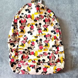 Mickey & Minnie Print Backpack